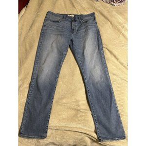 Madewell Jeans Mens 38x34 Blue Flex Denim Slim Straight Leg Coolmax Technology
